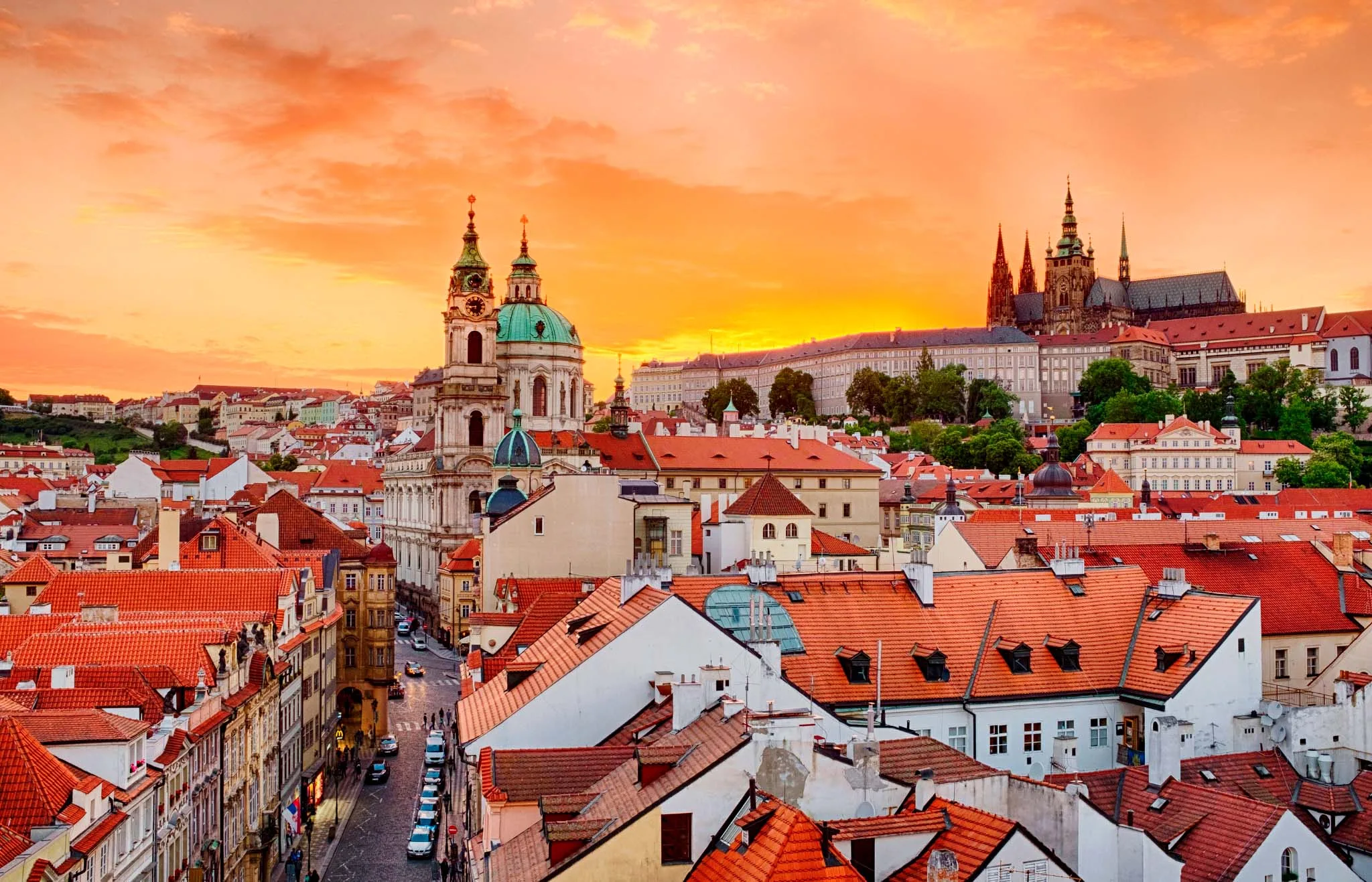 mala strana praga en navidad