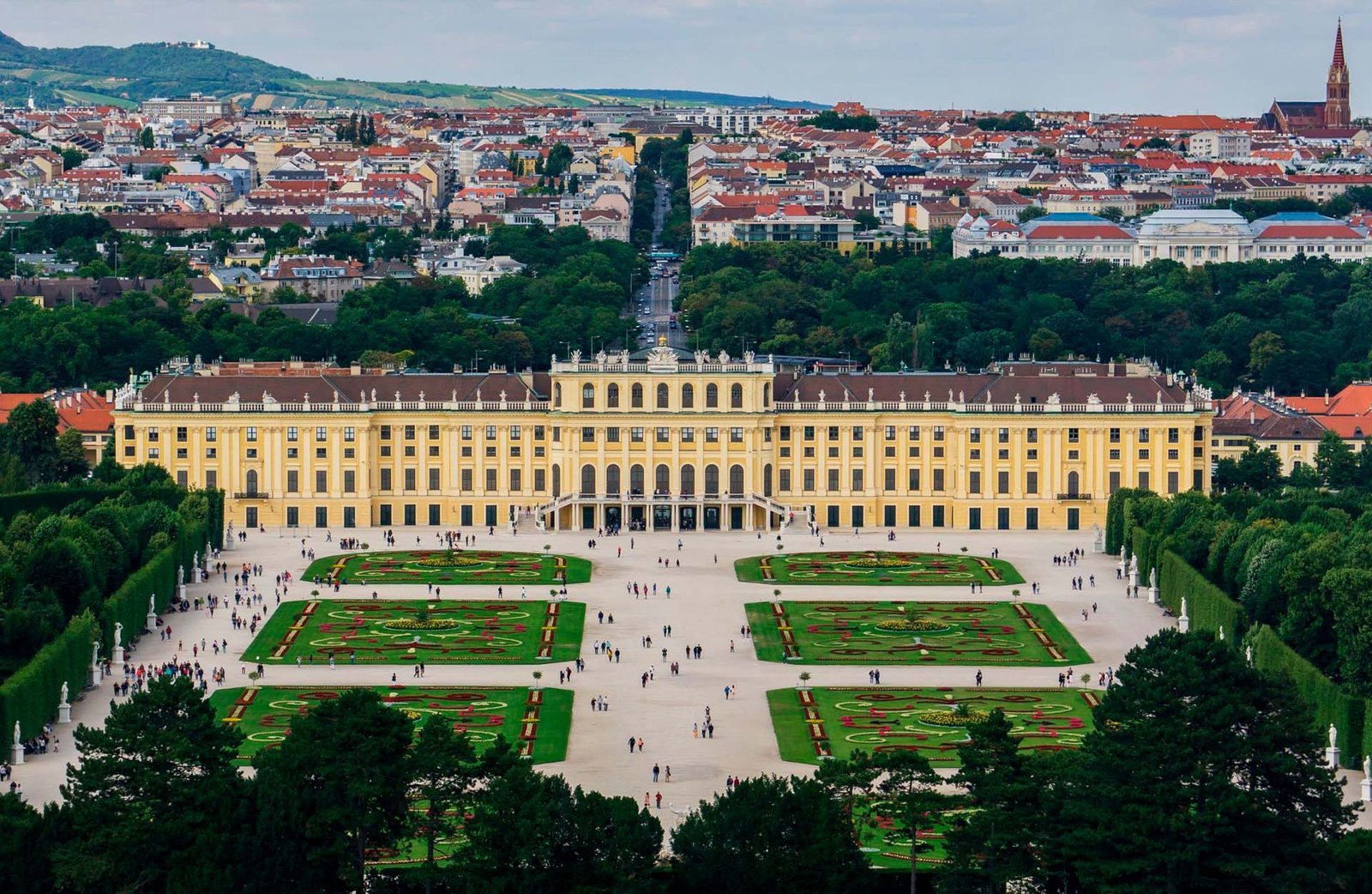 Palacio de Schönbrunn en Viena y sus jardines