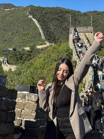 Carmen en la Gran Muralla china