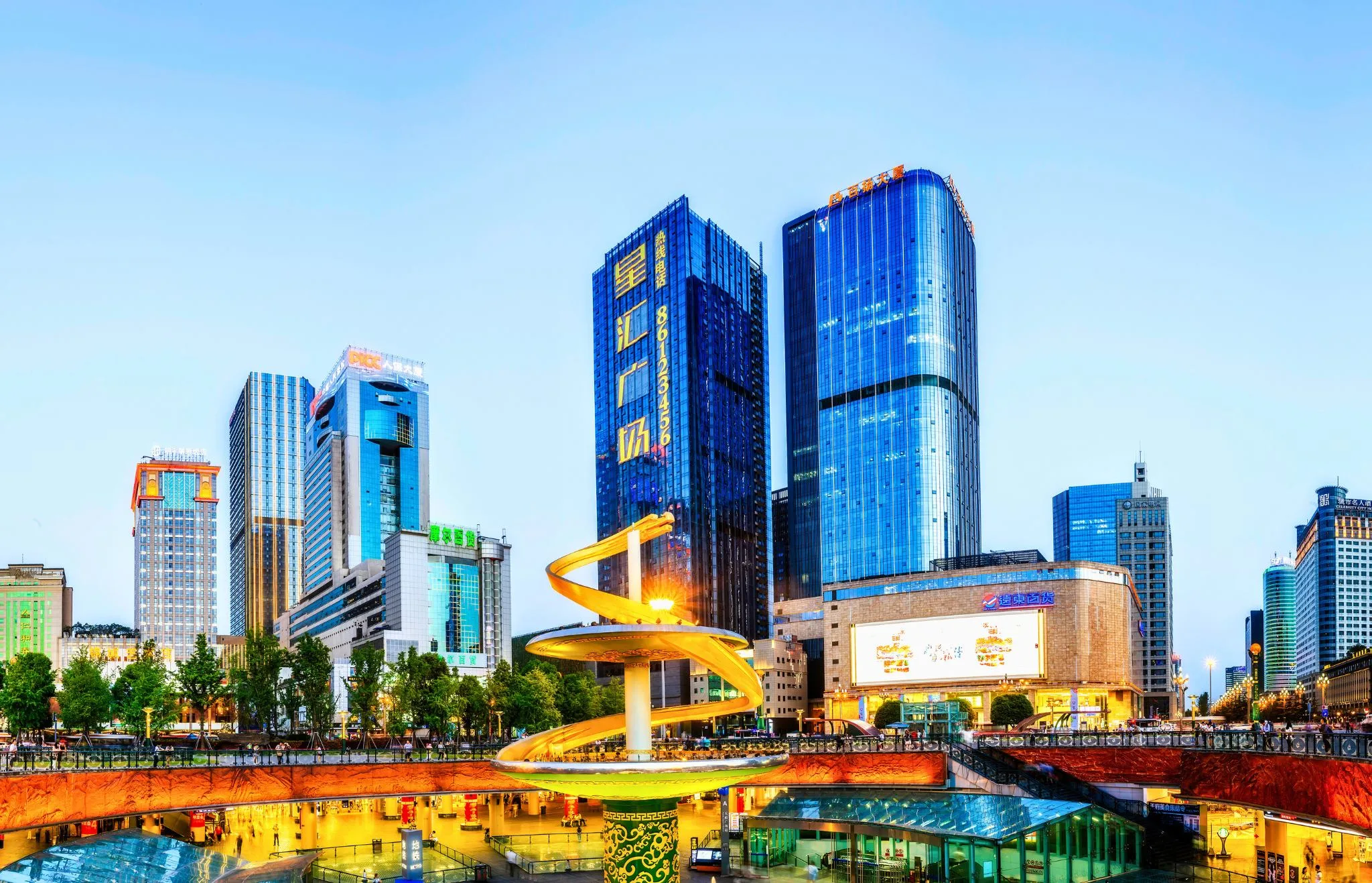 Plaza de Tianfu que ver en chengdu
