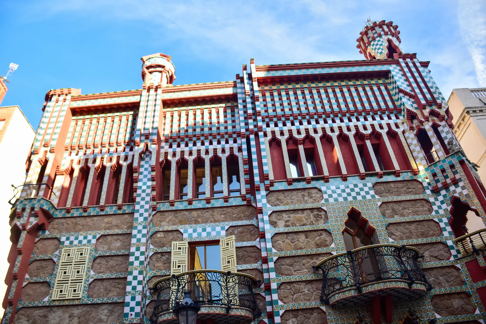 Casa Vicens, de Gaudí, en el barrio de Gràcia