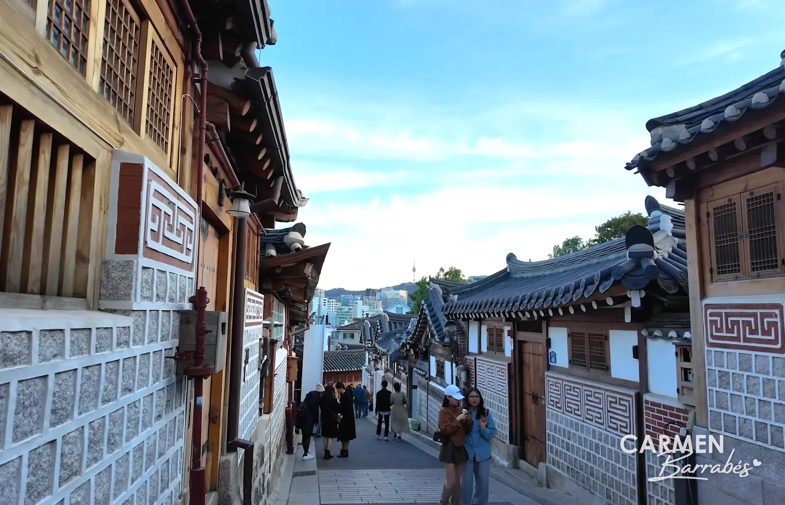 Tejados de los hanoks de Bukchon Hanok Village